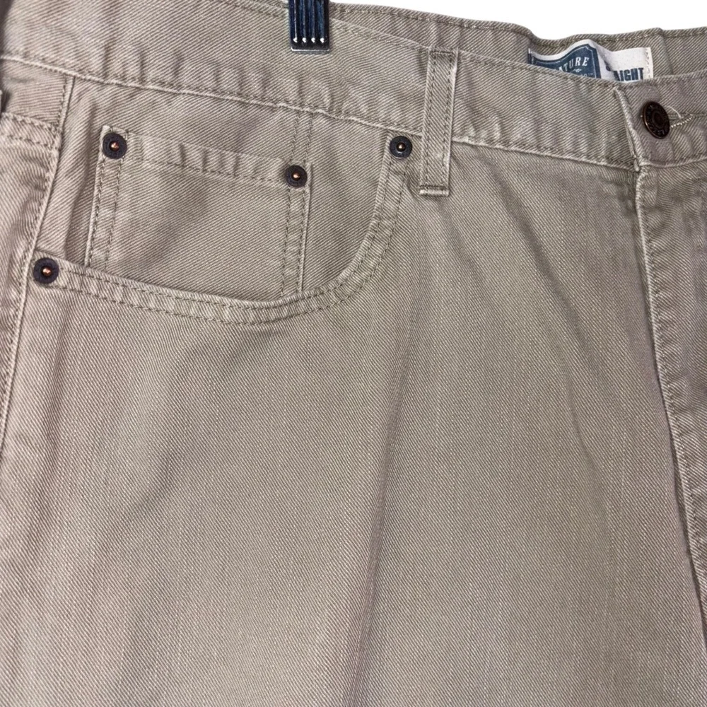 Signature Levi Strauss Men's Straight Leg‎ Tan Denim Pants Size 42x32